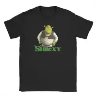Camiseta Shrexy S-Shreks para hombre y mujer, camiseta divertida, camisetas de manga corta con cuello redondo, ropa de verano 100% algodón