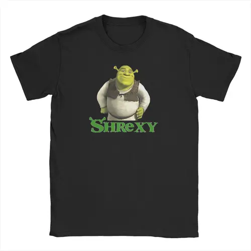 Imagen 1 del producto Camiseta Shrexy S-Shreks para hombre y mujer, camiseta divertida, camisetas de manga corta con cuello redondo, ropa de verano 100% algodón
