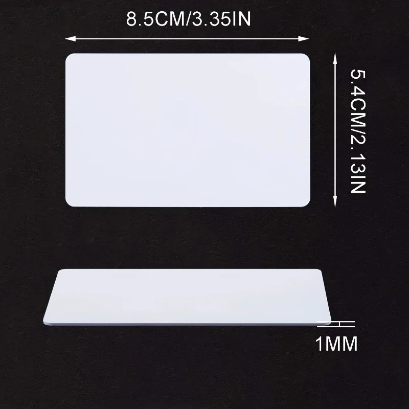 100Pcs Blank White 13.56MHz RFID NFC Cards Rewritable Tags for NFC Enabled Smart Phones & NFC Devices