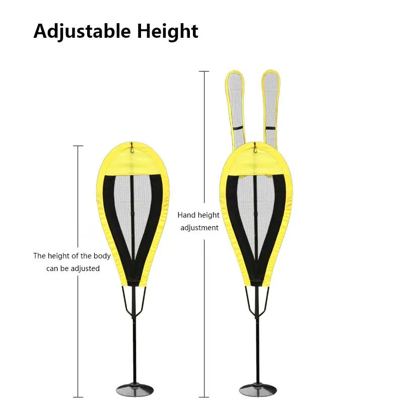 높이 조절 가능 접이식 수비수 농구 훈련 네트 장애물 더미 장비