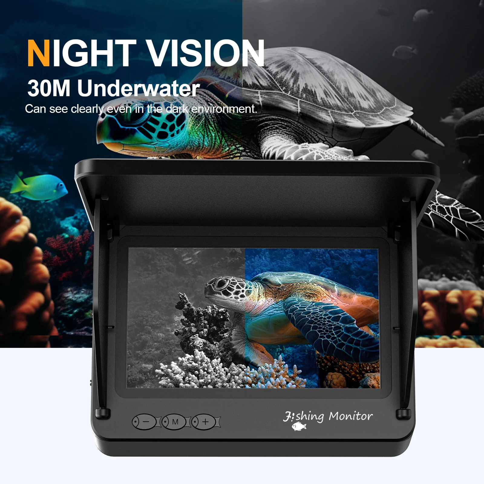 Underwater Fishing Camera HD 1080P Camera Infrared Lights Portable Ice Fishing Fish Finder Camera 15M & 30M For Ice Lake