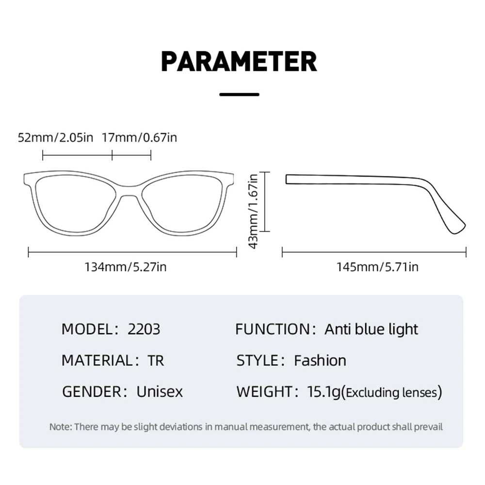 DDDLONG Anti Blue Light Cat Eye Glasses TR90 occhiali da vista montatura Dioptra per occhiali ottici da donna D497