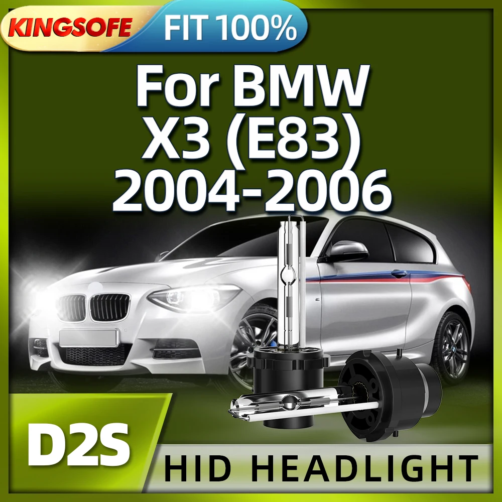 

Roadsun 2Pcs 35W D2S Hid Xenon Light Bulbs Car Headlight 6000K White Lamp For BMW X3 E83 2004 2005 2006