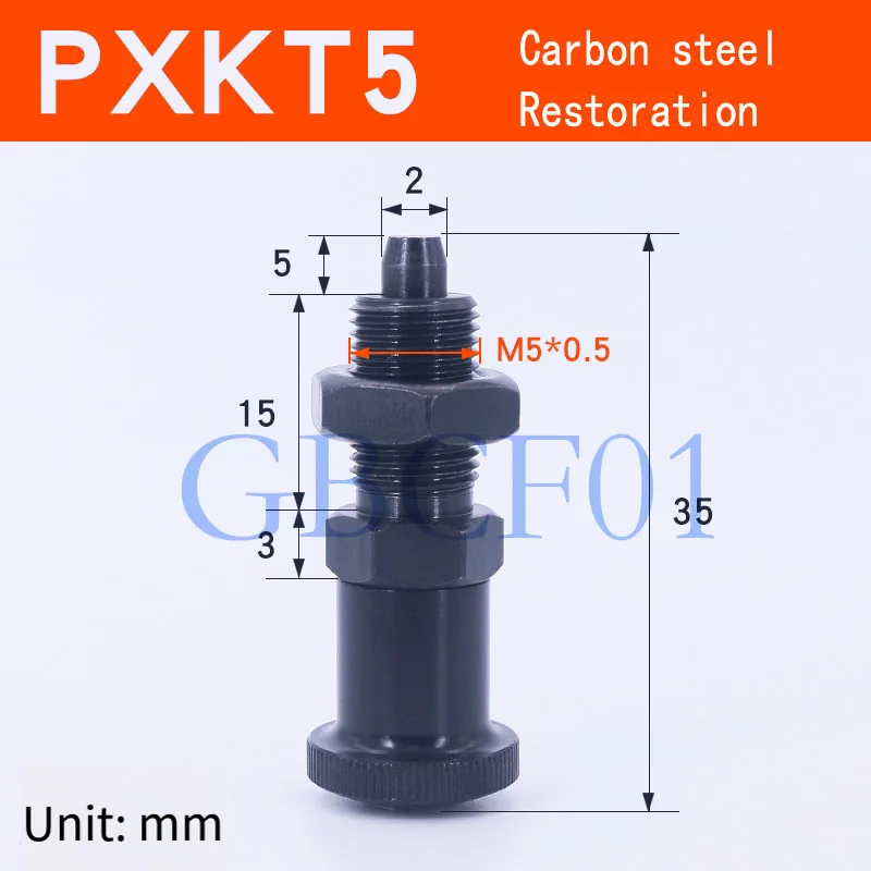 Taper Type Spring Plunger Indexing Plunger 13/43/44  with Nut Carbon Steel Rest Position taper pin, tooling locking pin