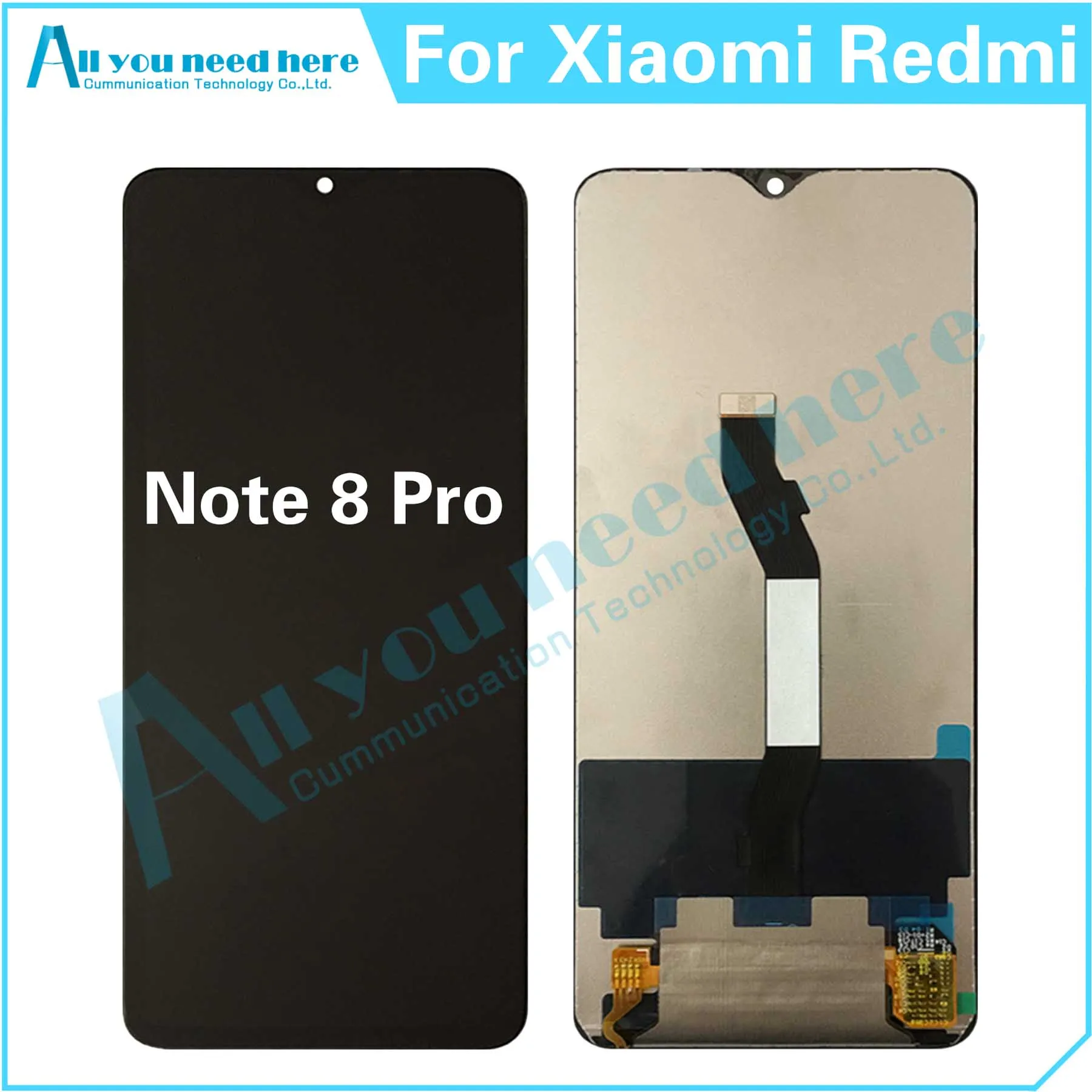 

100% протестированный ЖК-дисплей для Xiaomi Redmi Note 8 Pro, сенсорный экран, дигитайзер в сборе для Note8Pro, запасные части для ремонта, замена