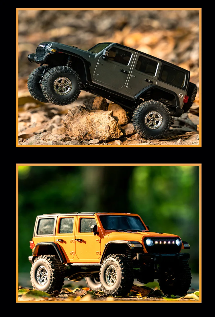 JJRC 1:18 Simulation Wrangler Climbing Vehicle C8801 Pro 2.4G Adjustable Speed 4WD Off Road Model Vehicle Toy For Kids Motor 370
