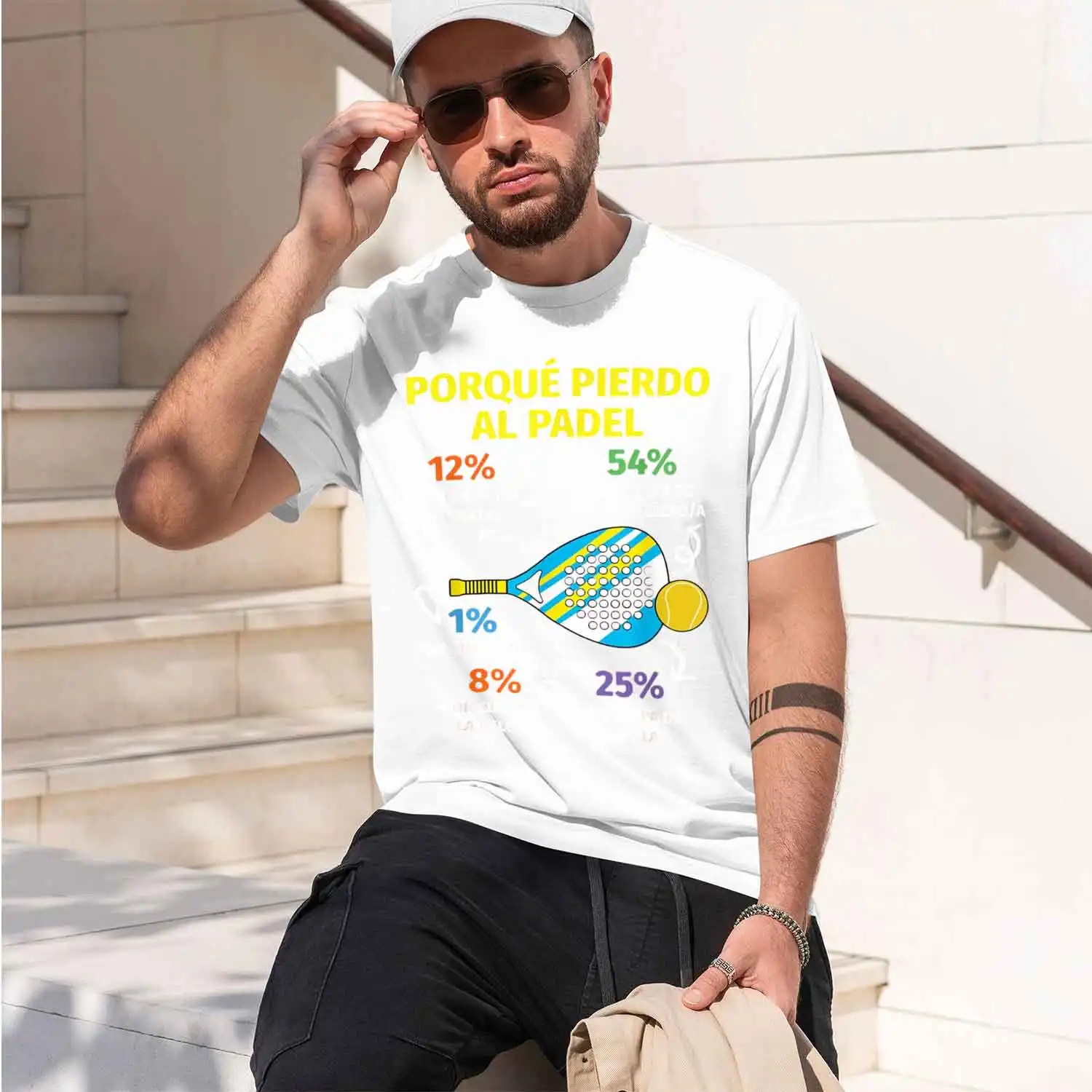 Casual Style Men's T-Shirt Why I Lose At Padel Humorous Graph Design For Sports Fans Summer Wear Gift For Tennis And Padel Playe