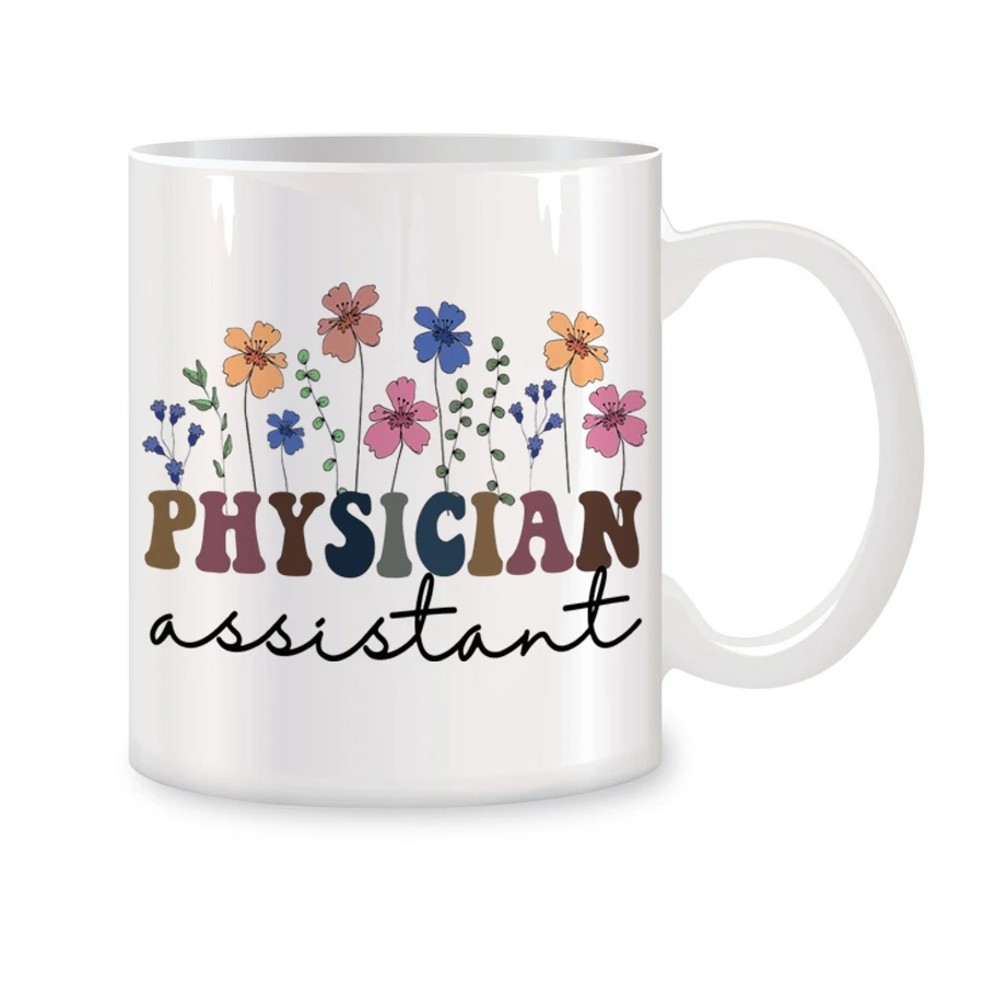 

Physician Assistant Gift For Women Her, National Physician Assistant Day Birthday Novelty Coffee Ceramic Tea Cups White 11 oz