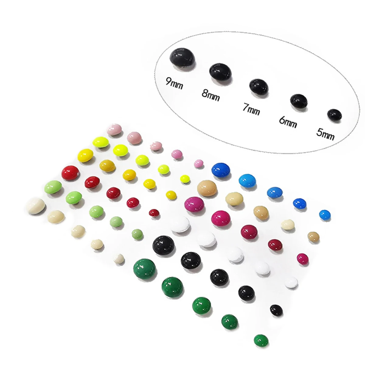 100set rivetti con cappuccio a cupola 14 colori borchie in metallo rivetto rotondo per borsa artigianale in pelle cintura abbigliamento