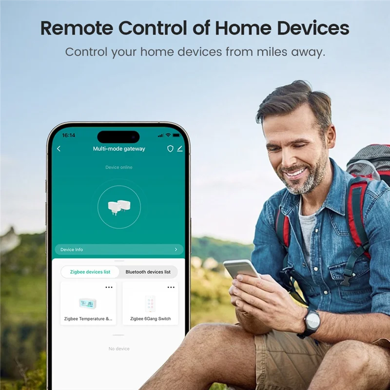 

B04C-Tuya Zigbee3.0 BLE Mesh Gateway Smart Hub Многорежимный шлюз с дистанционным управлением Smart Life Bluetooth-шлюз EU PLUG