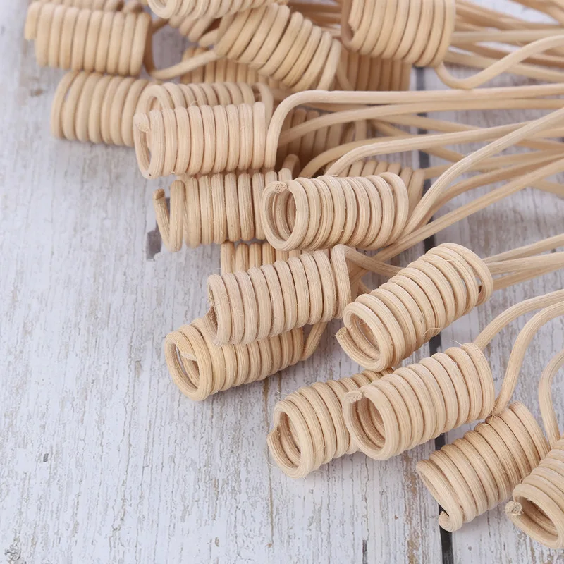 

Long Wavy Wood Rattan Essential Oil Diffuser Accessories,DIY Home Decora Supplies Replacement Sticks for Aroma Oil Diffusion