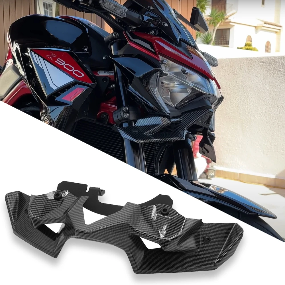 

for Kawasaki Z900 2020-2022 Motorcycle Naked Front Spoiler Winglet Aerodynamic Wing Kit Spoiler Carbon Fiber New