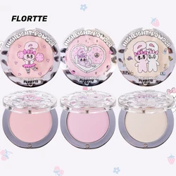 FLORTTE Esther Bunny Single-Colour Highlighter Powder Matte Brighten Contour Palette Face Makeup Cosmetics