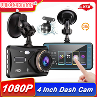 4-inch Dash Cam 1080P HD for Cars Touch Screen Car DVR Video Recorder Rear View Camera for Vehicle Parking Monitor Black Box 24H