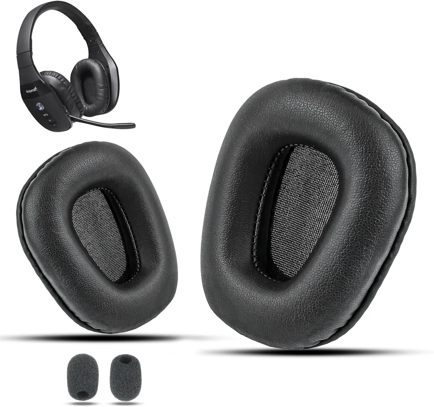 Blue Parrot B450-XT Ear Cushion Replacement,Premium Ear Pads with Microphone Foam, Compatible with BlueParrott B450-XT and B450X