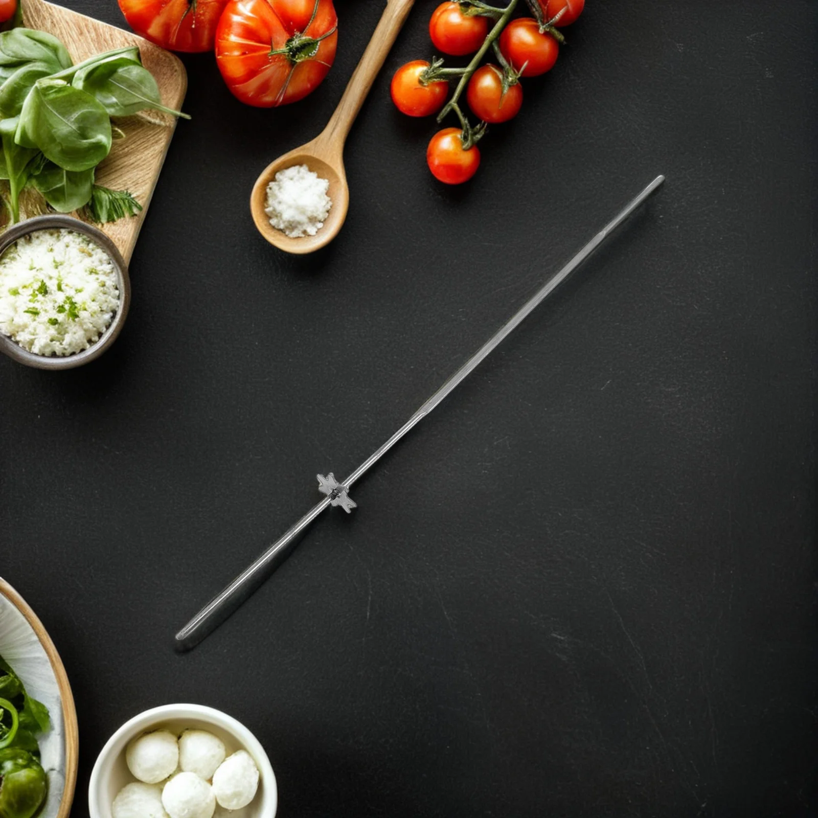 

20pcs Stainless Steel Bbq Skewers Flat Reusable Grilling Sticks For Meat Shrimp Vegetables Automatic Rotation Camping Outdoor