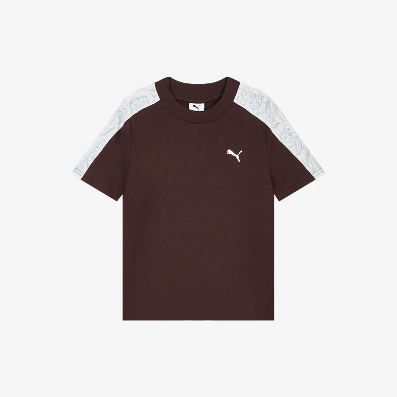 Puma genuine LACE PANEL SS T7 women's breathable short sleeved T-shirt 638462-13
