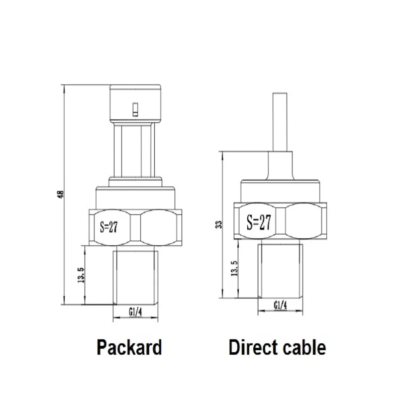 Trasduttore di pressione del compressore d\'aria G1/4 -14.5-300PSI 0,5-4,5 V 5-12 V CC Guscio in alluminio con sensore ceramico