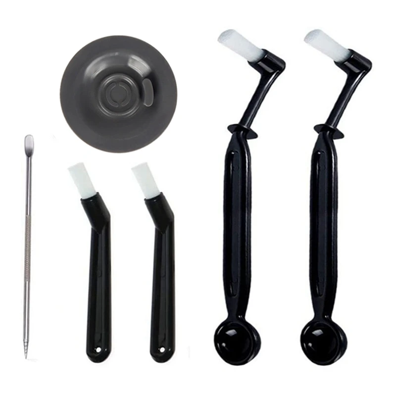 Coffee Machine Cleaning Set, Coffee Machine Brush With Spoon And 54Mm Stainless Steel Back Flush Insert Blind Filter