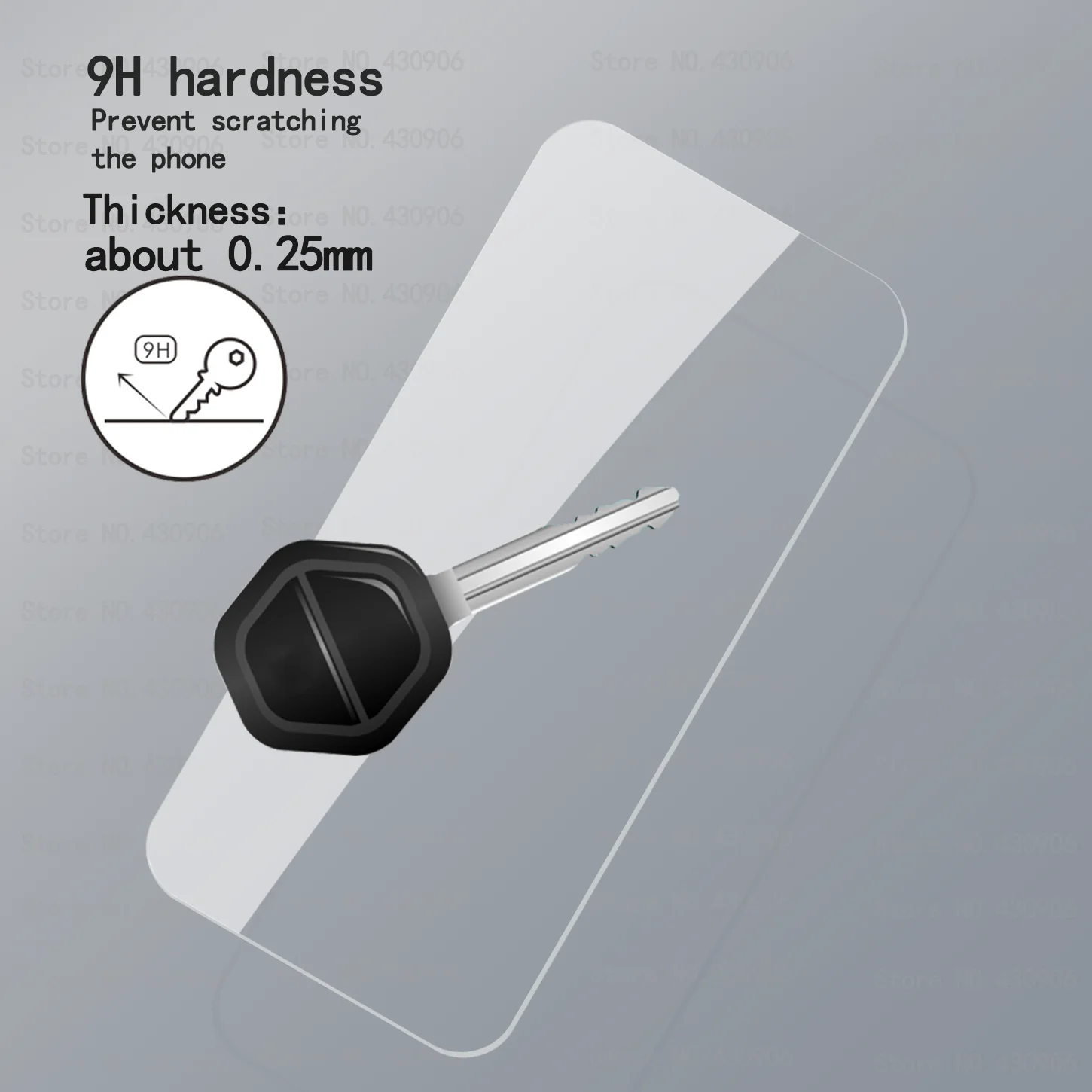 Für Honor 600 Pro Displayschutzfolie, hochwertige transparente Hartglasfolie für Honor 600 2.5D 9H – Detail 2