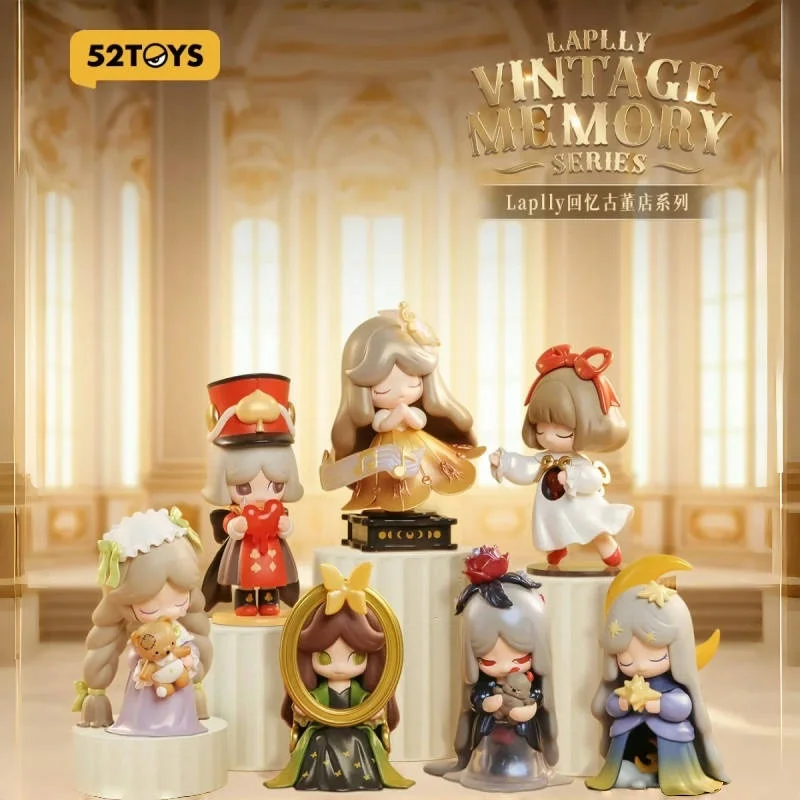 52 brinquedos laplly série de memória vintage caixa cega brinquedos kawaii anime figura ação caixa caja surpresa caixa mistério bonecas presente das meninas