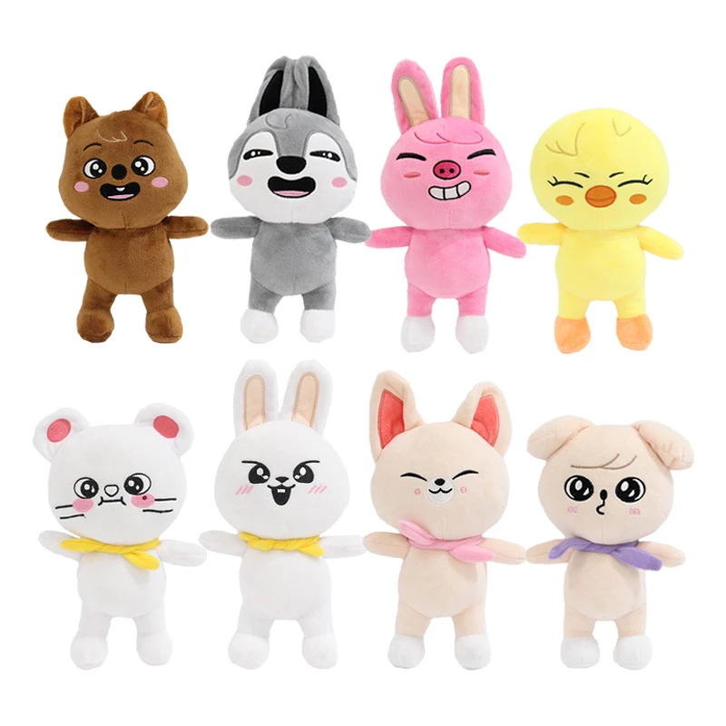 

20CM Skzoo Plush Toys Stray Kids Plush Wolf Chan Cartoon Stuffed Animal Plushies Doll Cute Companion for Kids Adults Fans Gift