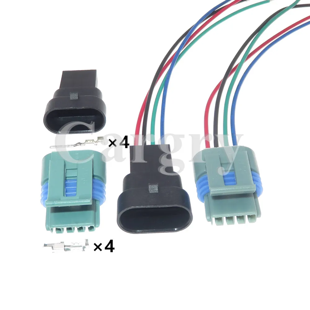 1 Set 4P 12162833 12162834 Automotive Intake Pressure Sensor Wire Harness Socket AC Assembly Car Sealed Electrical Connector