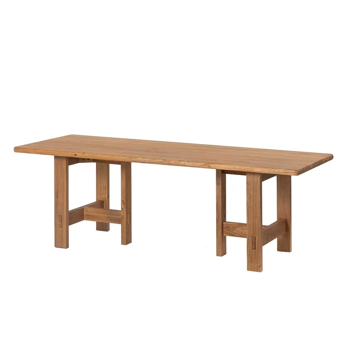 

#Modern Oak Wood Dining Room Furniture Outdoor Dining Set with Comfortable Cushions Waterproof & Durable