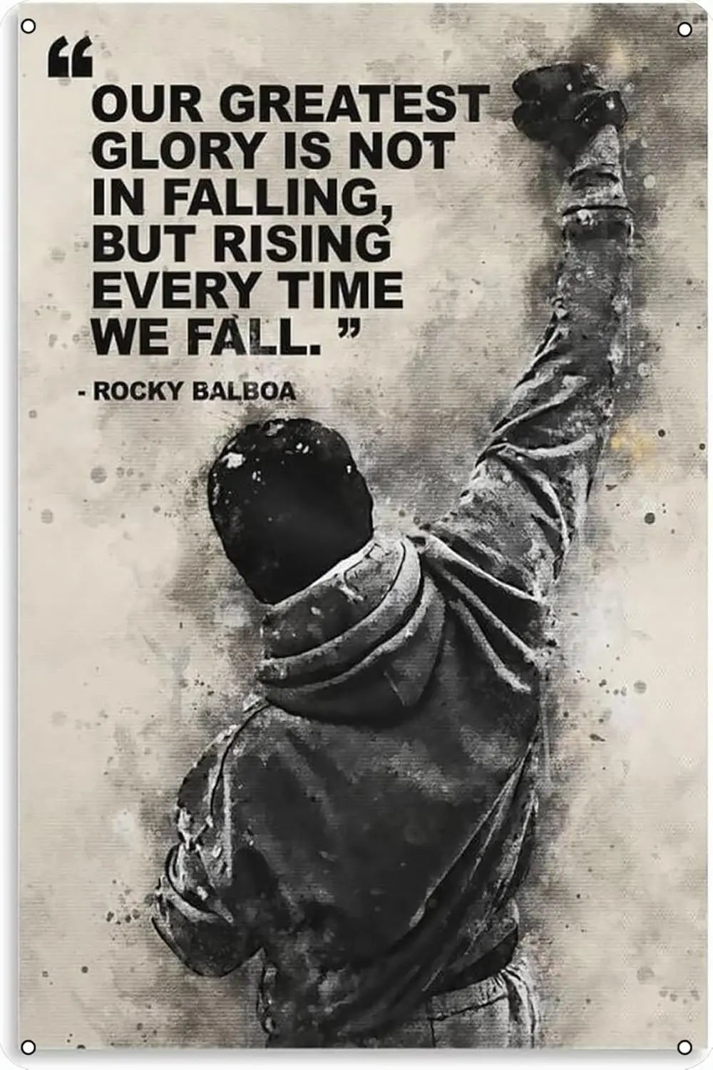 1x,Rocky Balboa Quote Metal Tin Sign  Movie Vintage Poster Man Cave Decorative
