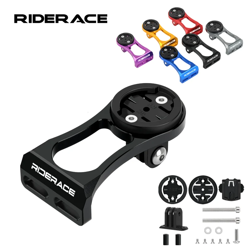 

RIDERACE Bicycle Computer Holder Bike Handlebar Camera Mount Cycling Stopwatch Speedometer Bracket for Garmin Edge Bryton CatEye