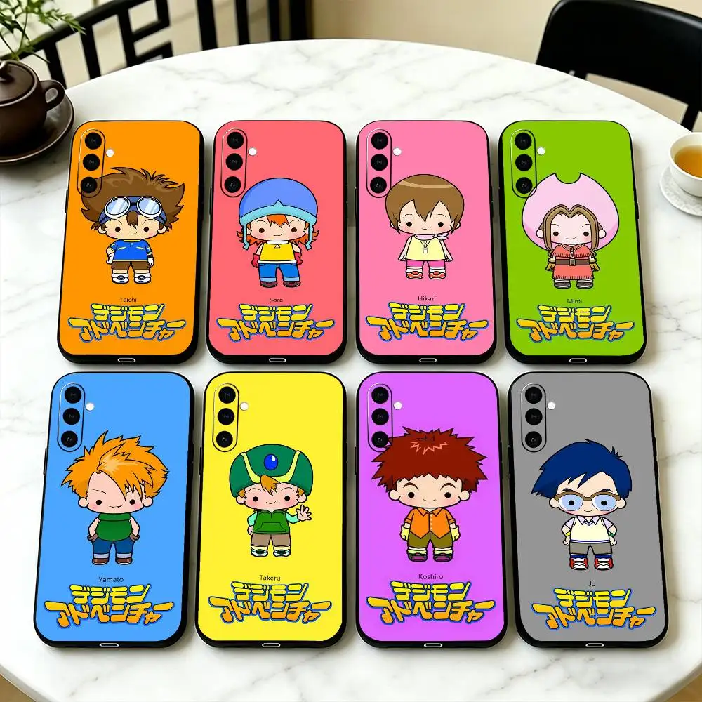 

Cartoon C-Digimon S-Slayer Phone Case For Samsung Galaxy A73,A72,A71,A70,A53,A52,A51,Others Soft Black Cover