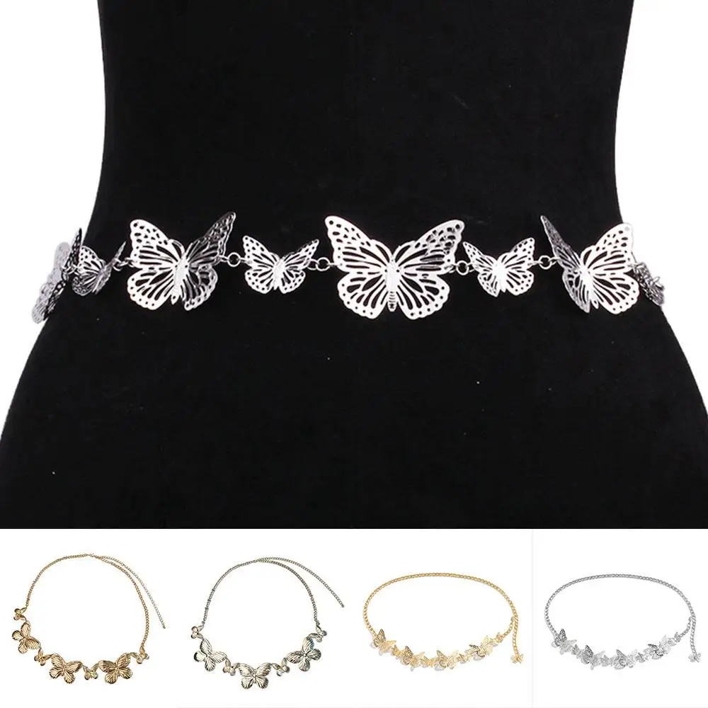 Three-dimensional Hollow Butterfly High Waist Decorative Waistband 3D Splicing Butterfly Waist Chain Butterfly Waist Chain Belt