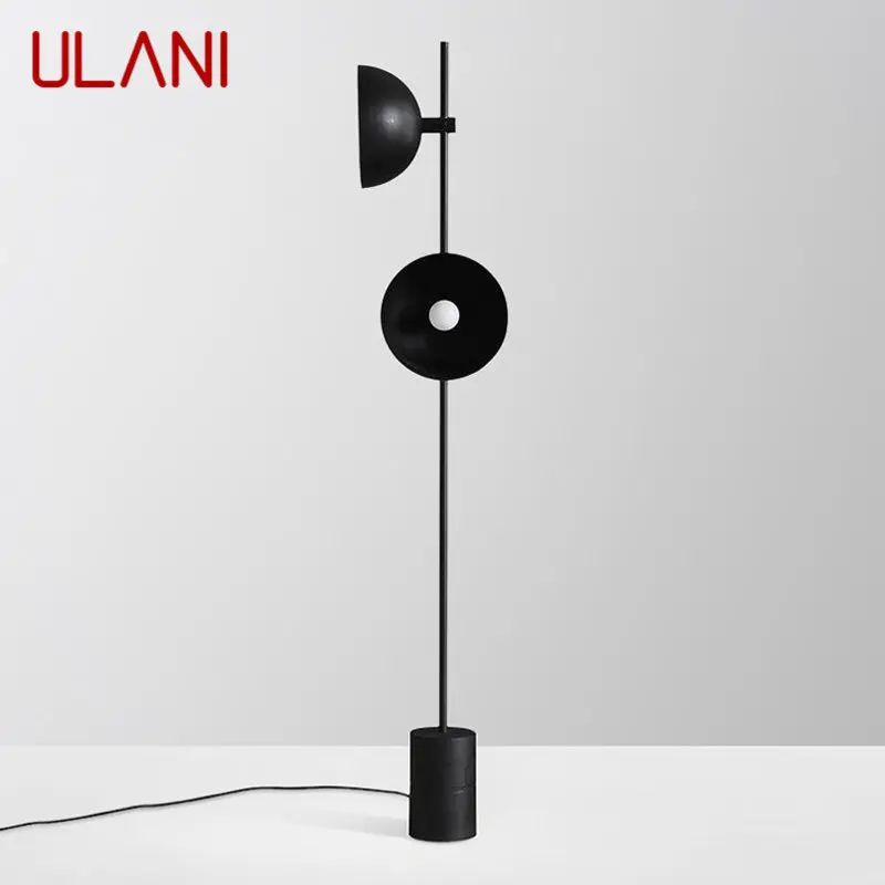 

ULANI Modern Vintage Marble Floor Lamp Nordic Creative Simple LED Black Standing Light for Home Living Room Hotel Decor