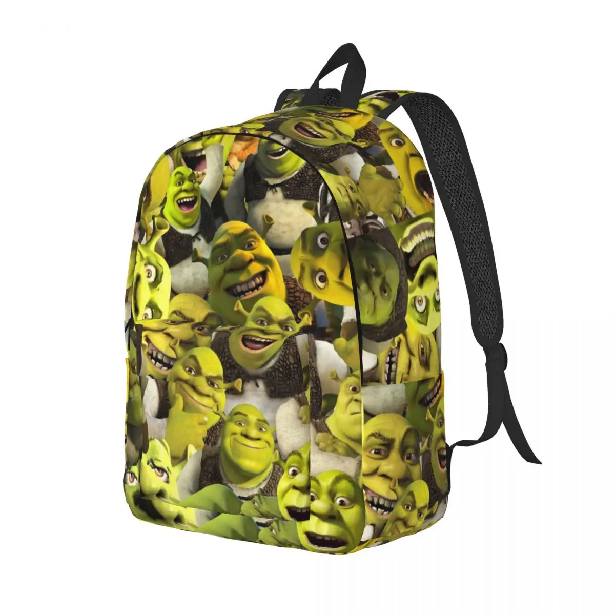 Retro Shreks Collage Backpack for Men Women Cool Student Hiking Travel Daypack Funny Movie Laptop Computer Canvas Bags Durable