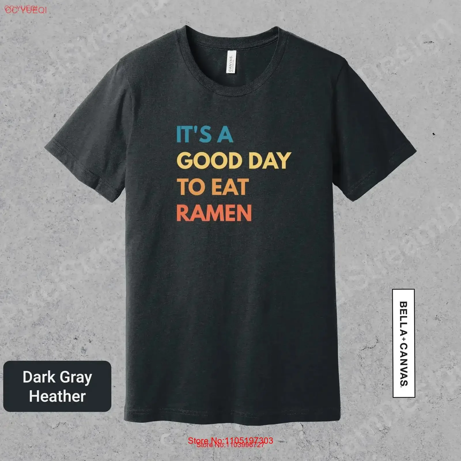 Es un buen día para comer Ramen camiseta divertida amante de los alimentos Foodie Noodle 0710 vintage lavado elegante ropa de diseñador cómoda