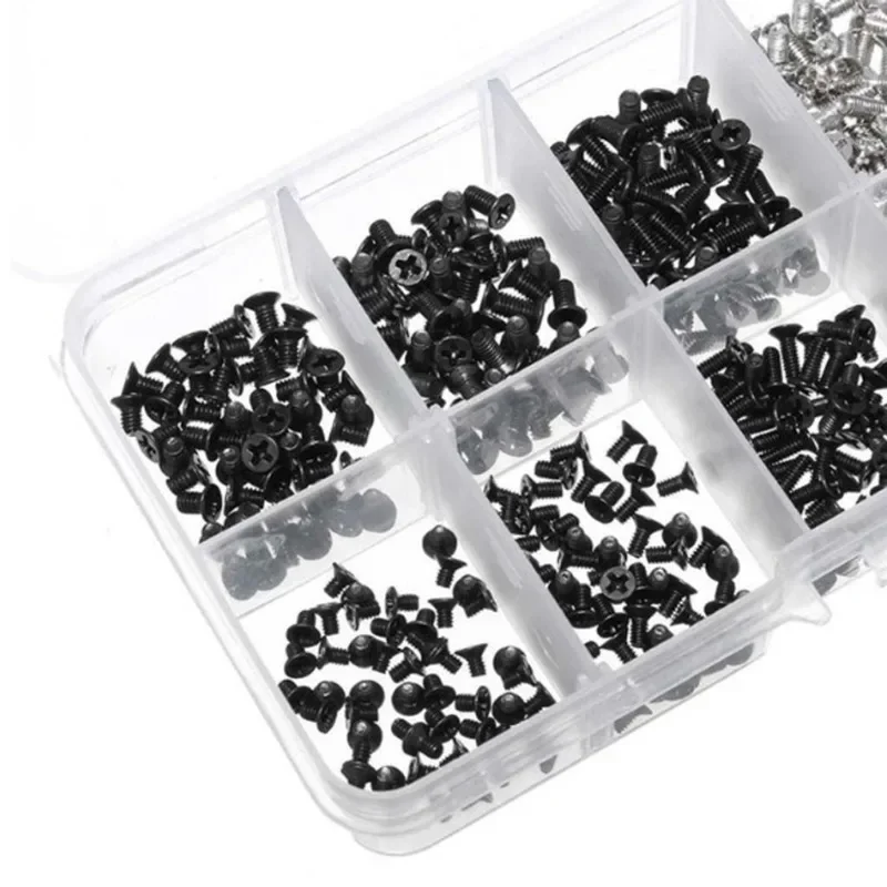 500Pcs PC Screws Set Laptop Computer Repair Screw Tools Motherboard Flat Head Screw Kit Accessories M2 M2.5 M3 for IBM HP Dell