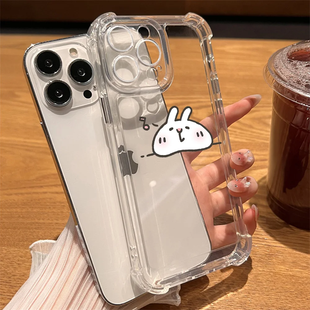 

Cartoon Cases for IPhone 15 14 13 ProMax XR XS Max 7 8 Plus SE Transparent Cover for IPhone 12 11 Hard Back Shockproof Fundas