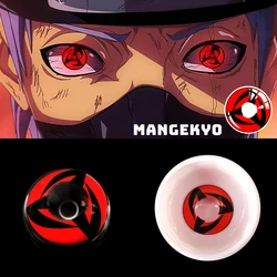 2Pieces/1pair Colored Contact Lenses Halloween Anime Kakashi Sharingan Cosplay Accessories Yearly Prescription Coloured Contacts