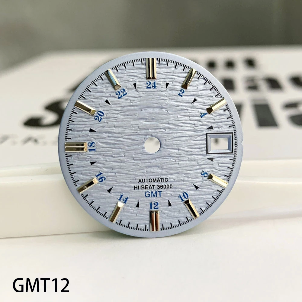 New 28.5mm frosted nail surface Grand  NH34 dial , suitable for GMT four needle retro NH34 machinery