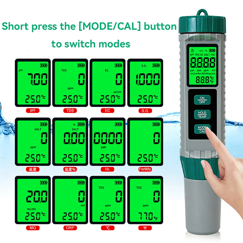 MF‑X101 Multi‑Parameter Water - Ph Meter Digital Water Tester review and price