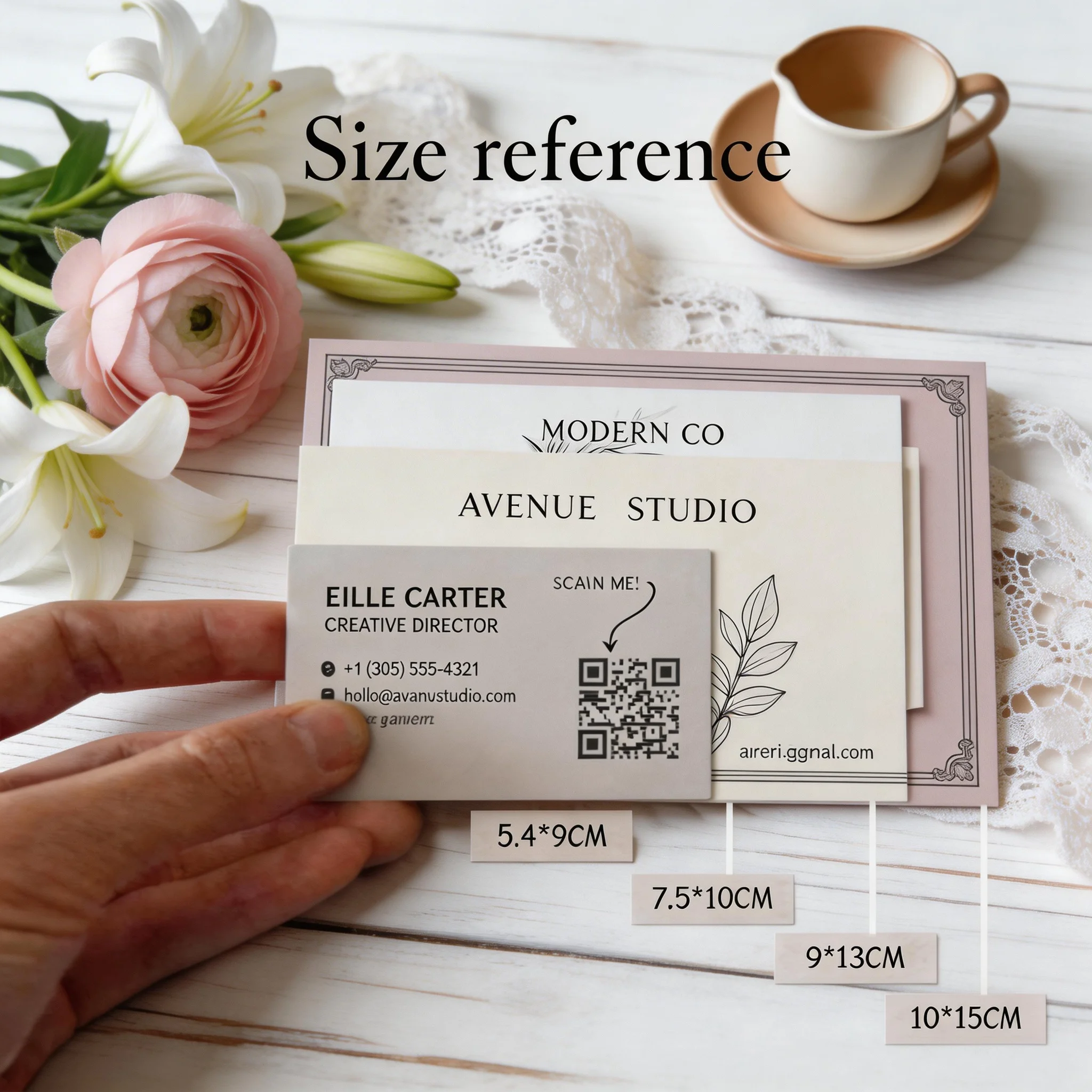 Personalisierte Grußkarten Dankeskarten Individualisierte Visitenkarten Hochzeitseinladungen Postkarten mit Personalisierten Logos – Detail 6