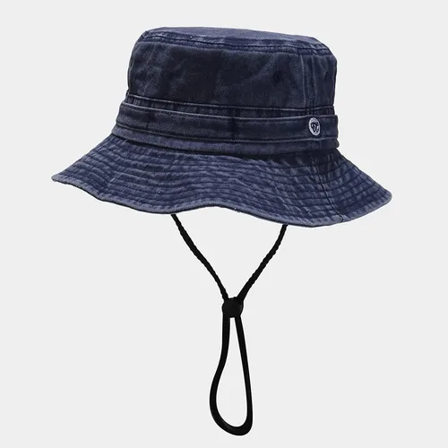 Imagen 2 del producto Sombrero de pescador de Color sólido para hombre y mujer, gorra de Sol de viaje al aire libre, 2022 algodón, 130