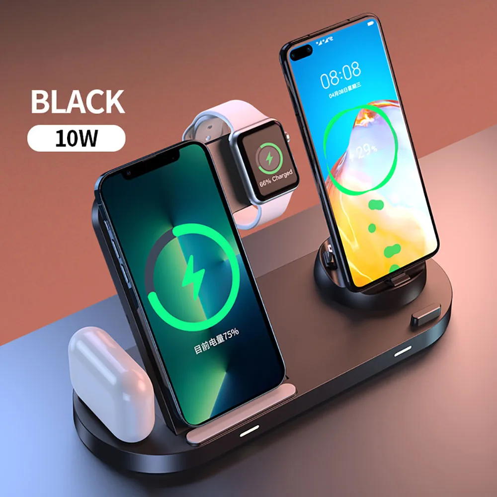 

8-in-1 wireless charger for iPhone/iwatch /Bluetooth headphone fast charging folding magnetic wireless charger