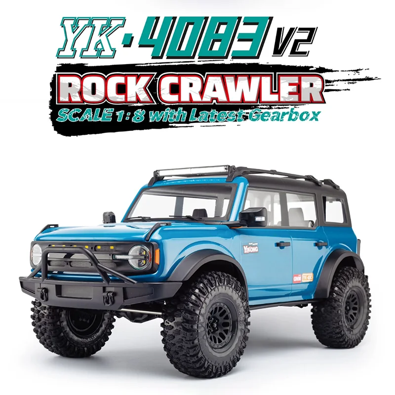 YK4083 V2 1:8 Remote Control Professional RC Climbing Car With Brushed/Brushless Electric Simulation Waterproof 4WD Off-Road RTR