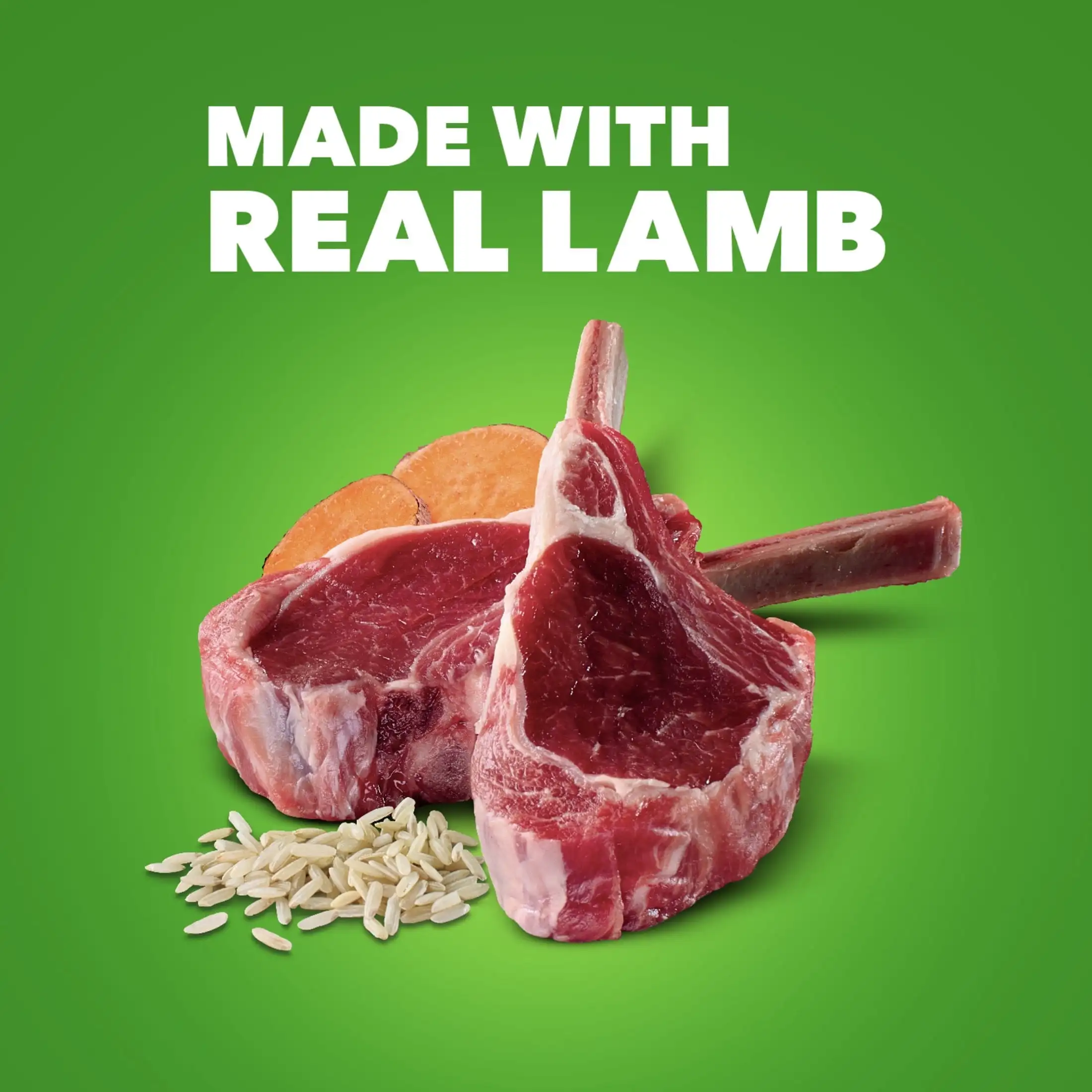 Iams-طعام رطب صحي من لحم الضأن والأرز ، 13 أونصة علب ، 6 عبوات