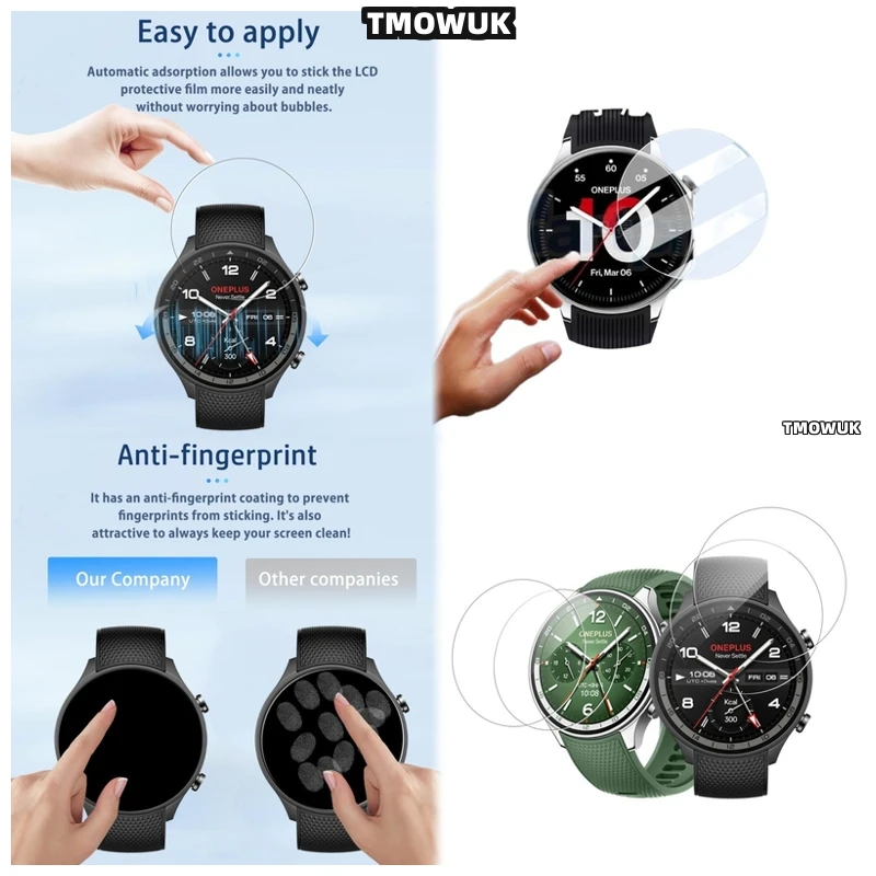 

For Oneplus Watch 2R, Robust 9H Glass Guard, HD Clear, Protects Against Scratches