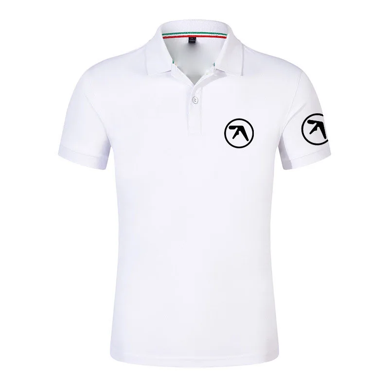 2026 APHEX TWIN Logo Print Solid Color Ultra-light Men's Quick-drying Breathable Sweat-wicking Shirt Fitness Polo Shirt