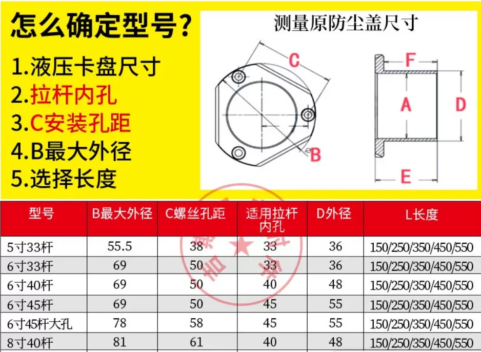 Suitable for hollow hydraulic chuck workpiece locator limit bracket, used for installing accessories, with adjustable extension