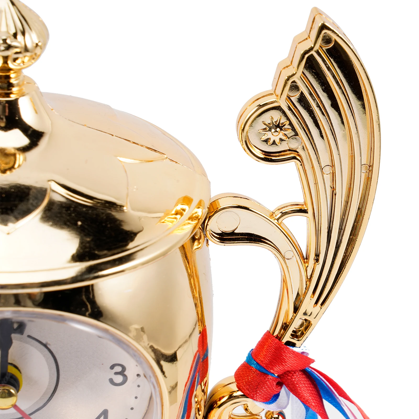 

Creative Trophy Shape Alarm Desktop Bedside Gift For Graduation Bedroom Decor Trophy Desktop Clock Students Graduation Present