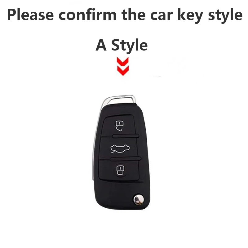 TPU Car Key Case Cover Shell Fob For Audi Q3 A3 A1 A4 A5 A6 C7 A7 S3 S7 S8 R8 8P Q2 Q5 Q7 Q8 SQ5 TT RS3 RS6 Holder Accessories